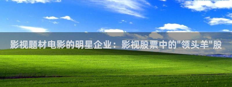 樱花动漫在线观看动漫第8集免费：影视题材电影的明星企业：影视股票中的\